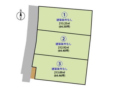長野市大字三才　3区画分譲