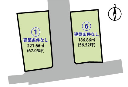 長野市大豆島 2区画分譲