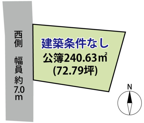 長野市川中島町上氷鉋　単区画